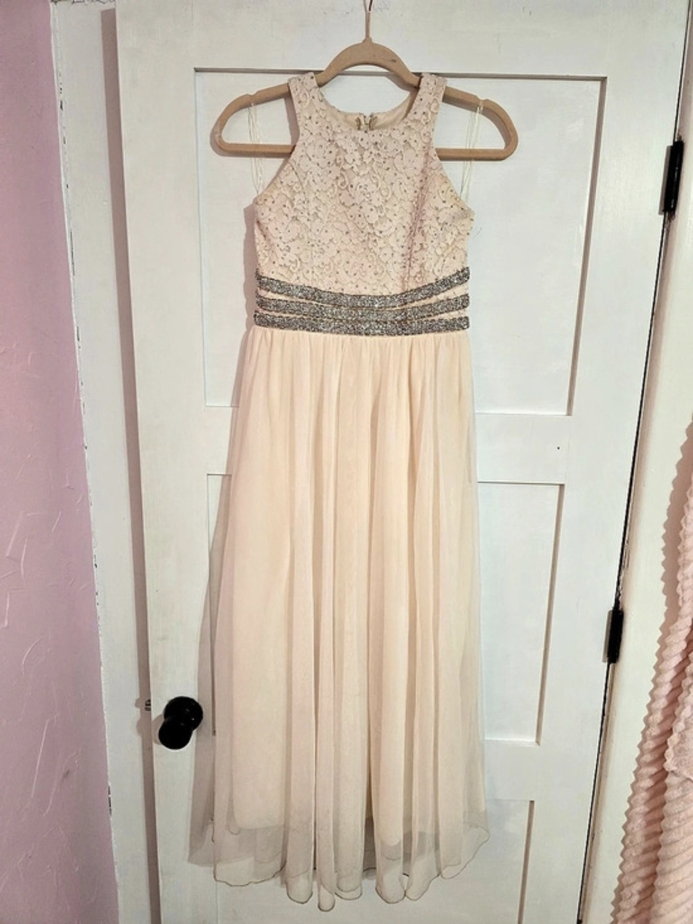Xtraordinary Girls Size 16 Lace Formal Dress Pink Like New